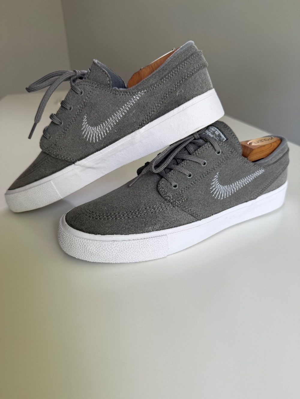 Nike SB Stefan Janoski FlyLeather | US 9 | Grey/White